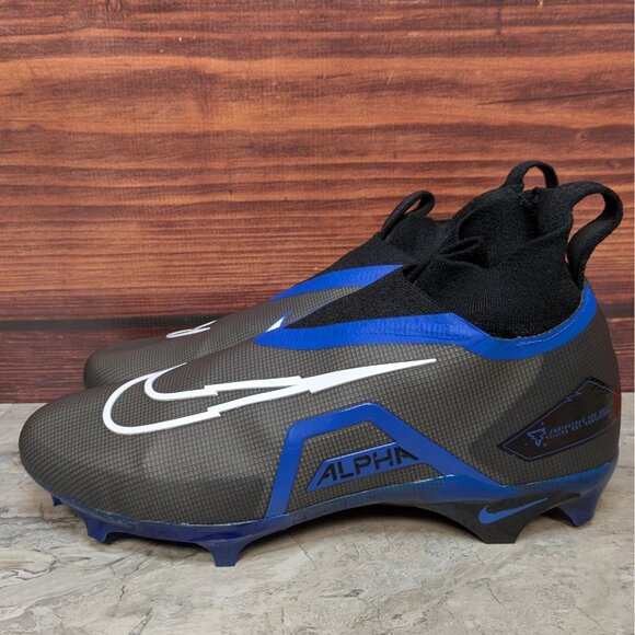 Nike Alpha Menace Elite 3 Men\'s 14 Black Royal Blue Football Cleats DM1792-003 main image 8